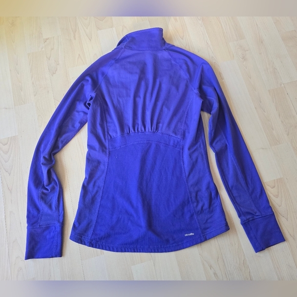 Adidas quater zip top with thumb holes size small - Picture 3 of 8